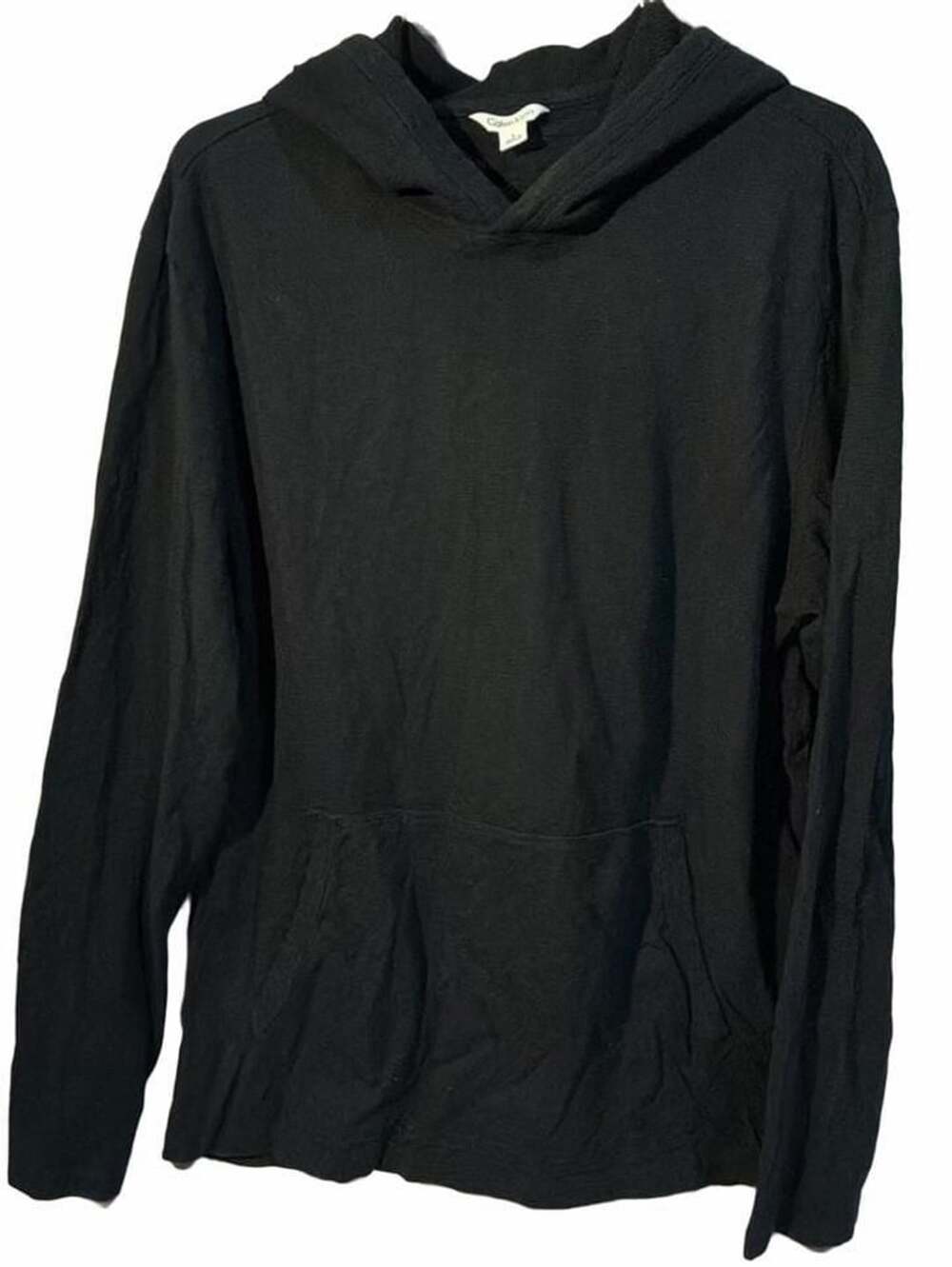 Calvin Klein Hoodie Black Textured Pullover
Size Large